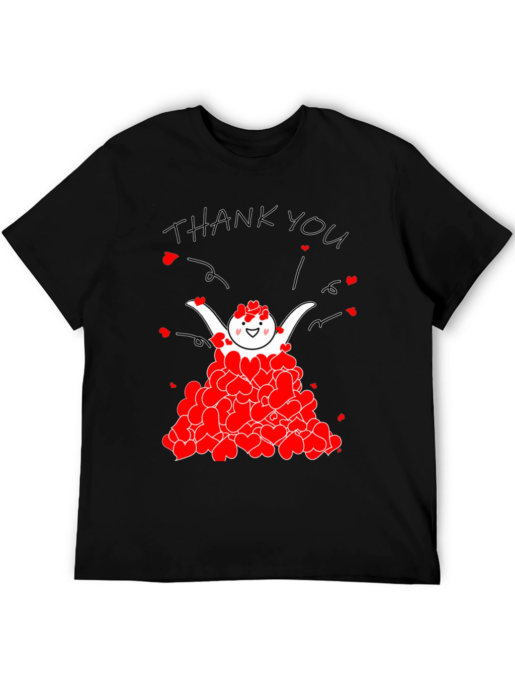 Heartfelt Thanks Graphic T-Shirt - Express Gratitude