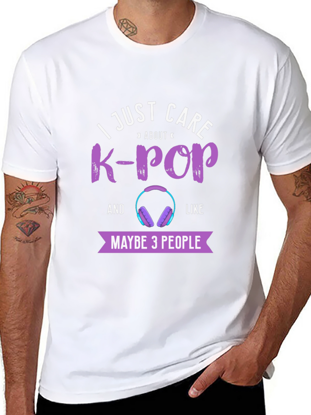 K-Pop Fan T-Shirt - I Just Care About K-Pop