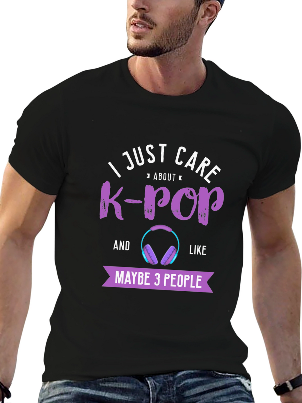 K-Pop Fan T-Shirt - I Just Care About K-Pop