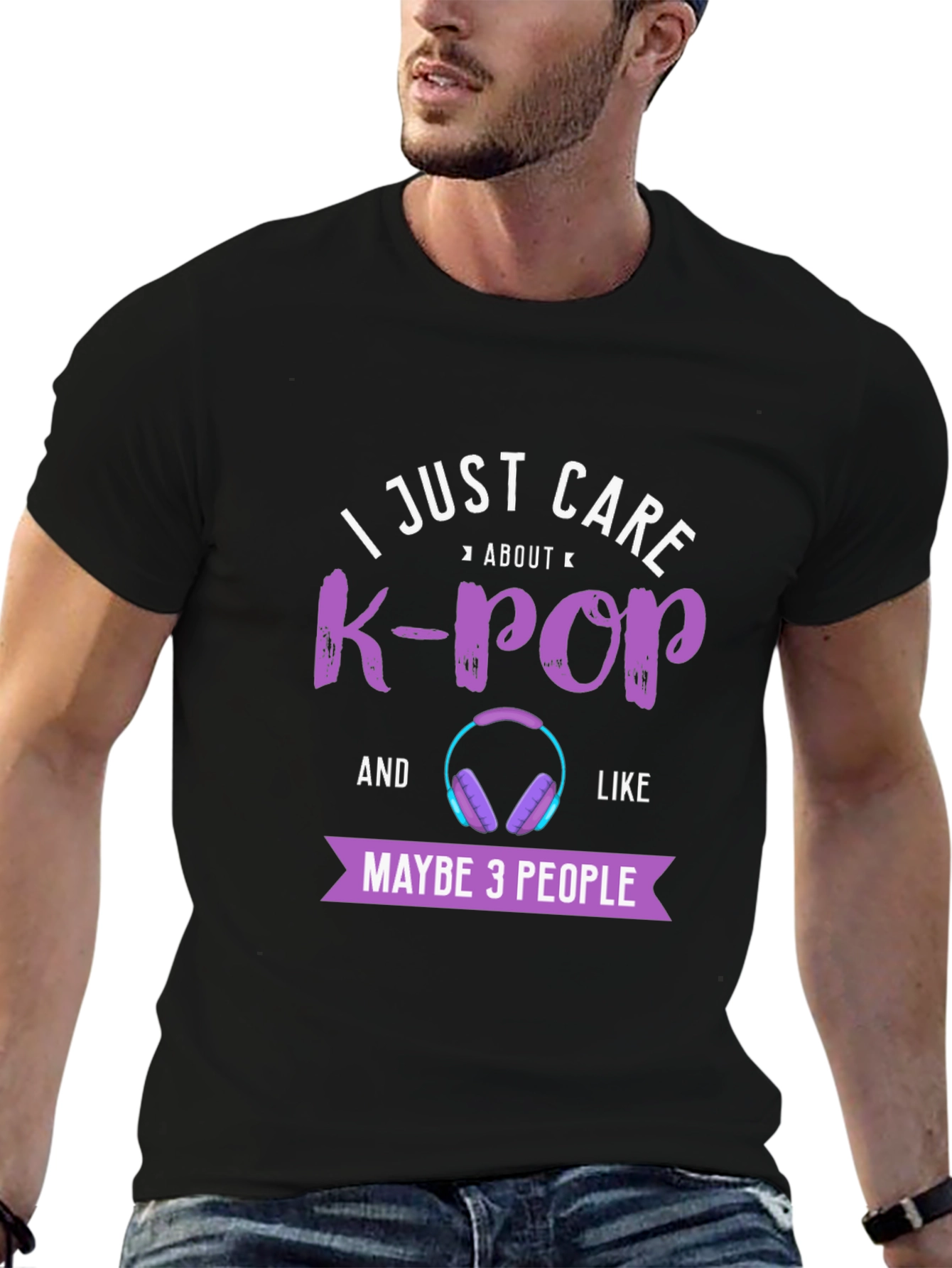K-Pop Fan T-Shirt - I Just Care About K-Pop