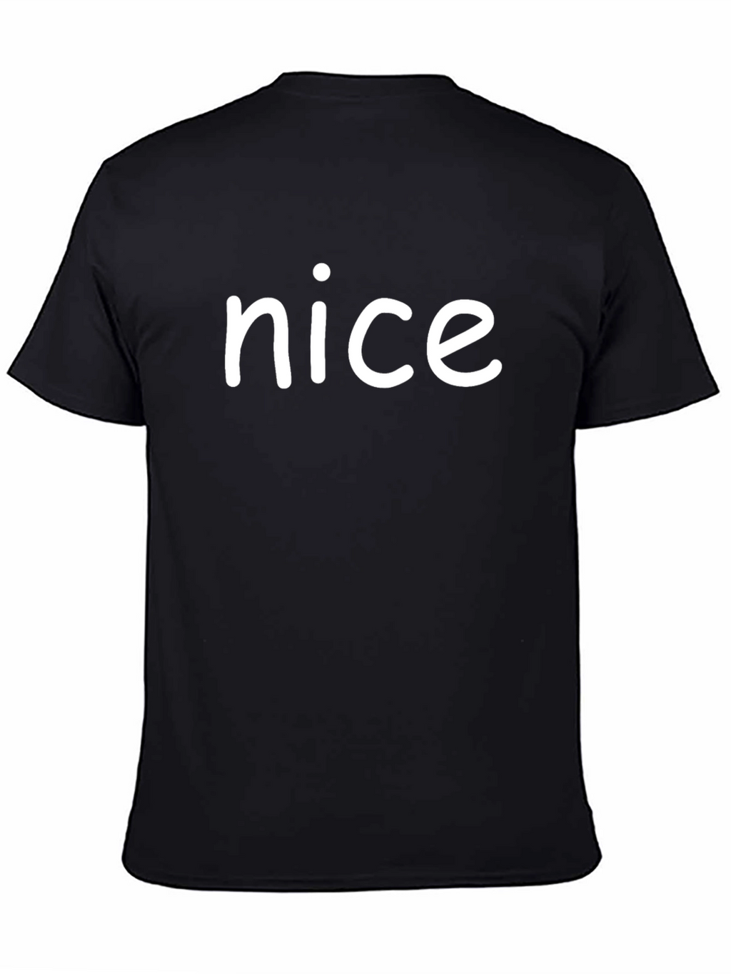 Nice Black Cotton Graphic Tee