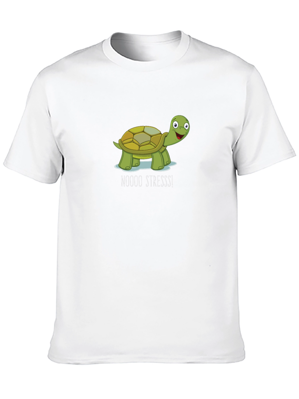No Stress Turtle Black T-Shirt