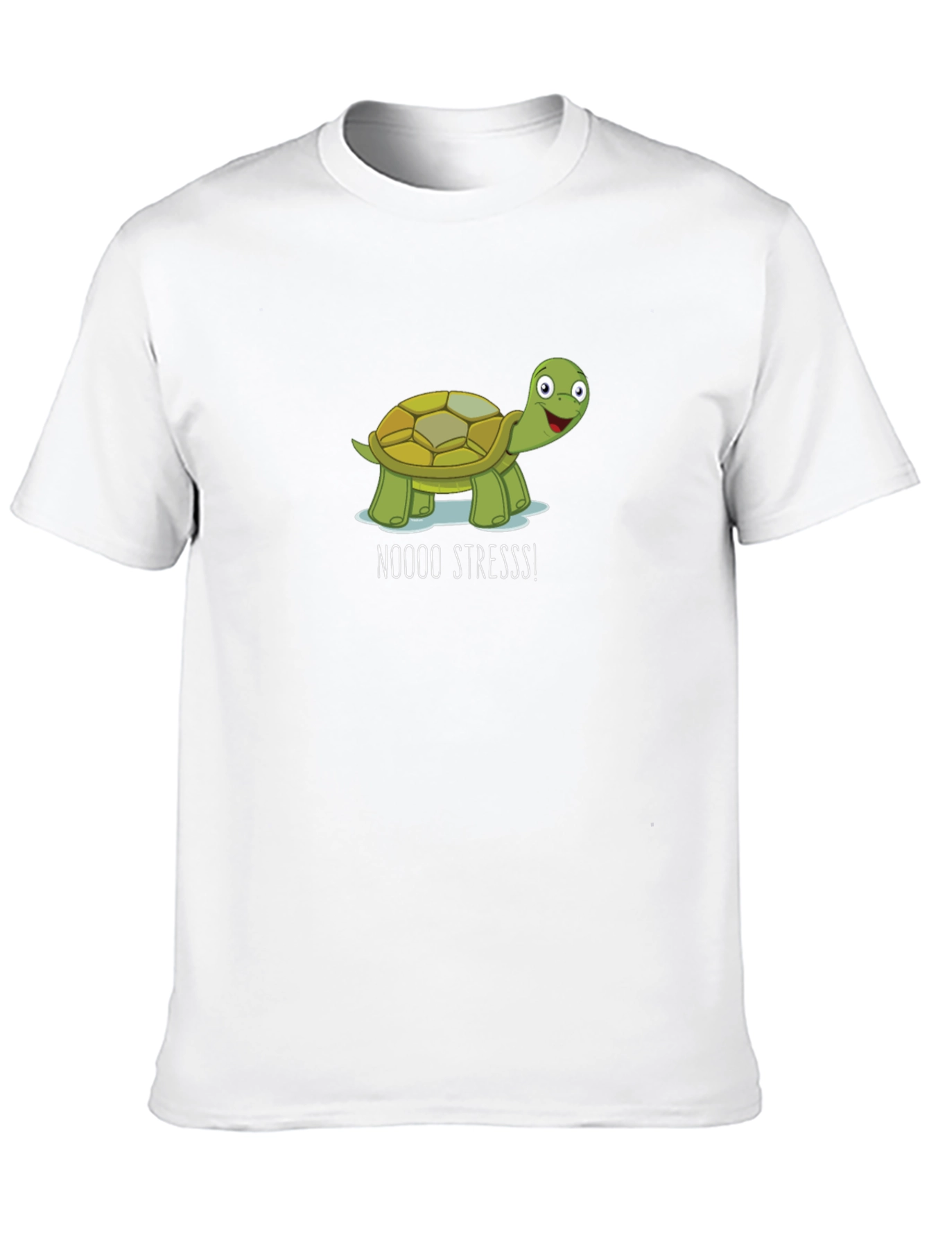 No Stress Turtle Black T-Shirt