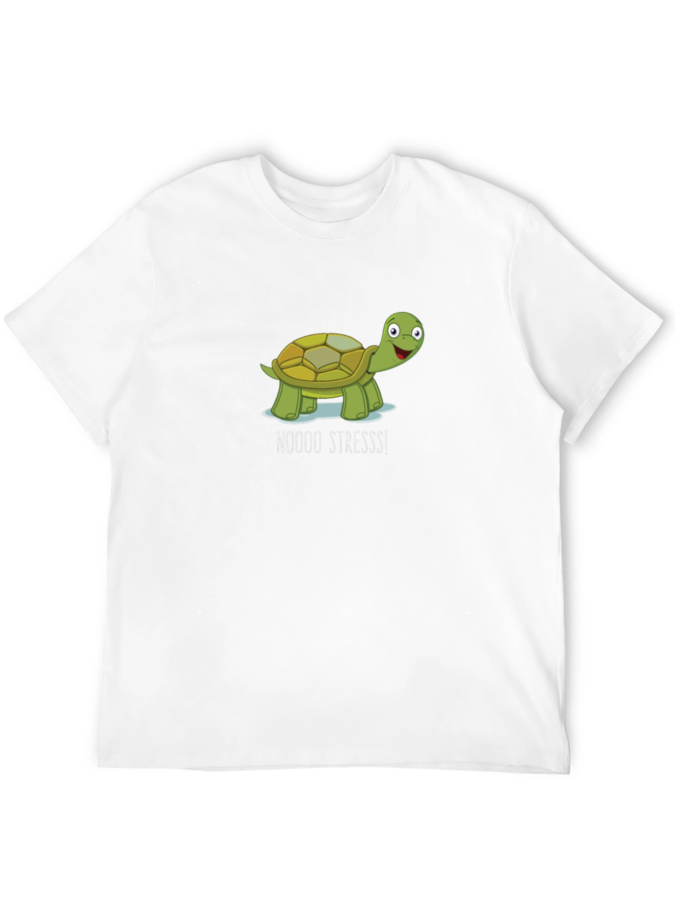 No Stress Turtle Black T-Shirt
