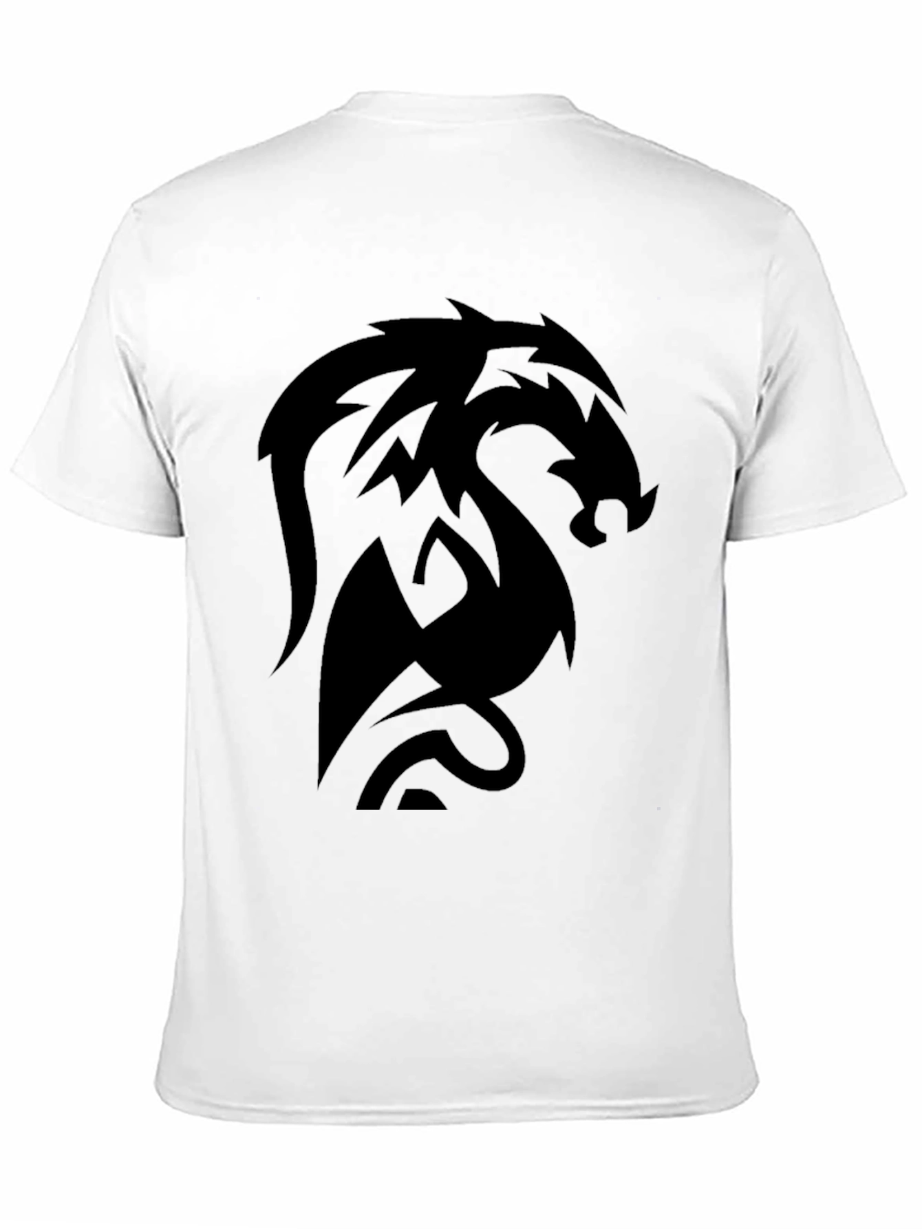 Dragon Emblem Black Tee - Modern Style