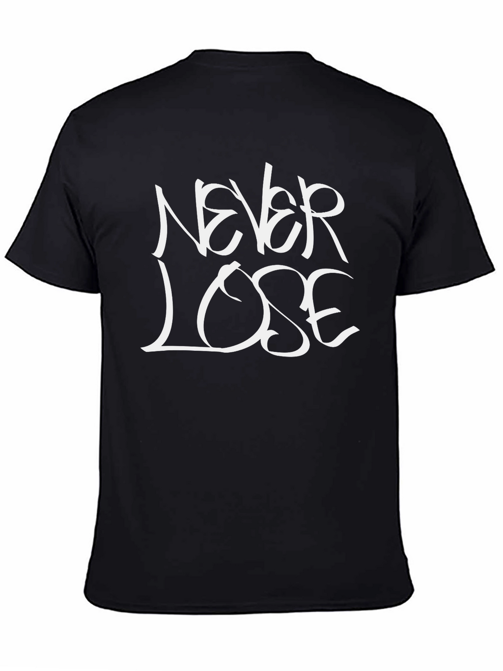 Never Lose Graphic Black T-Shirt