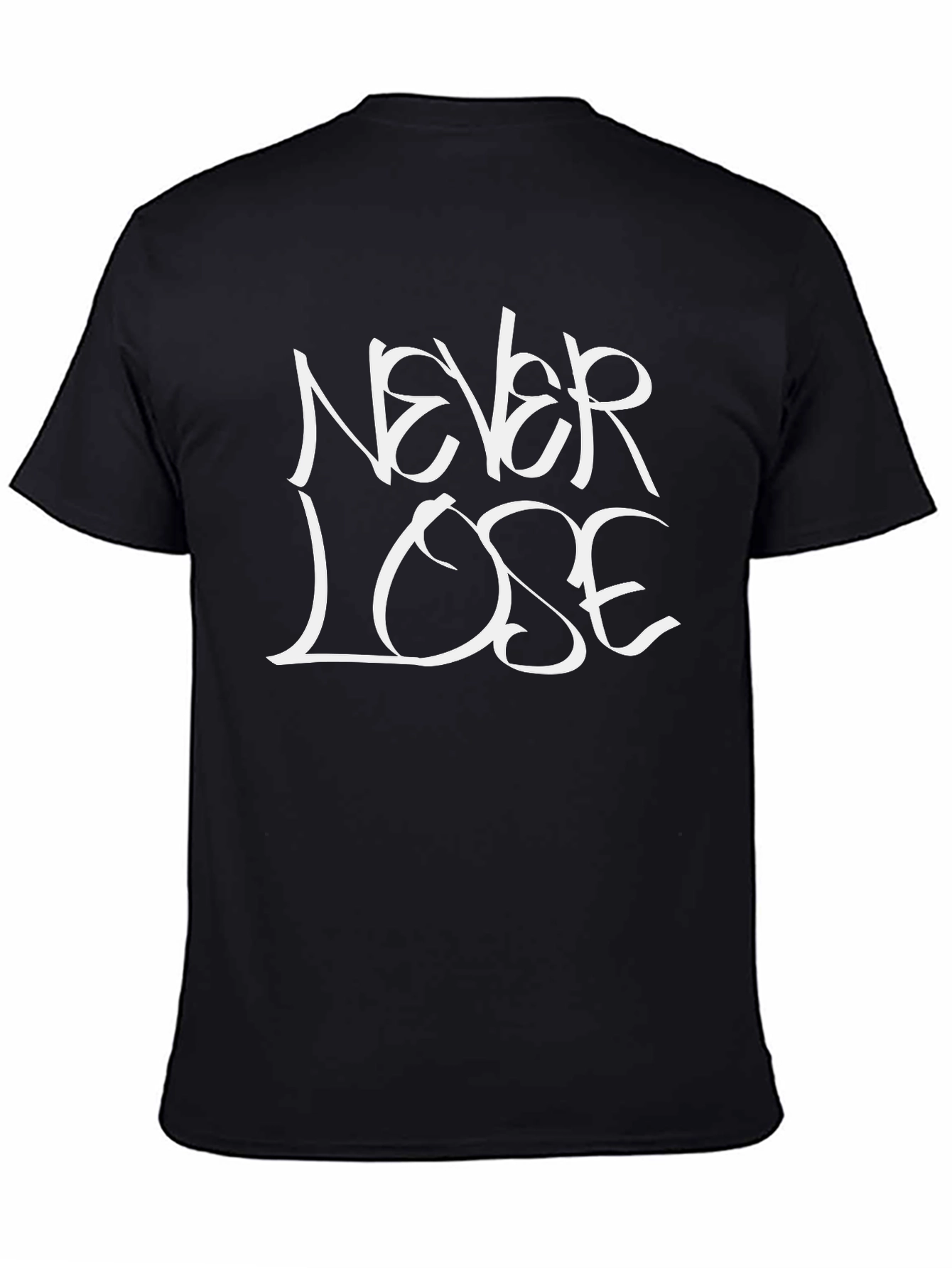 Never Lose Graphic Black T-Shirt