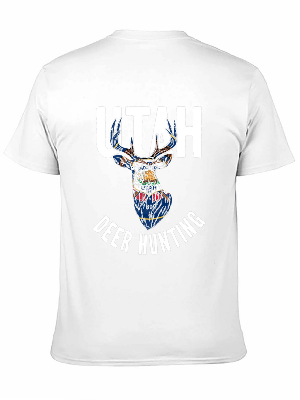 Utah Deer Hunting State Flag T-Shirt
