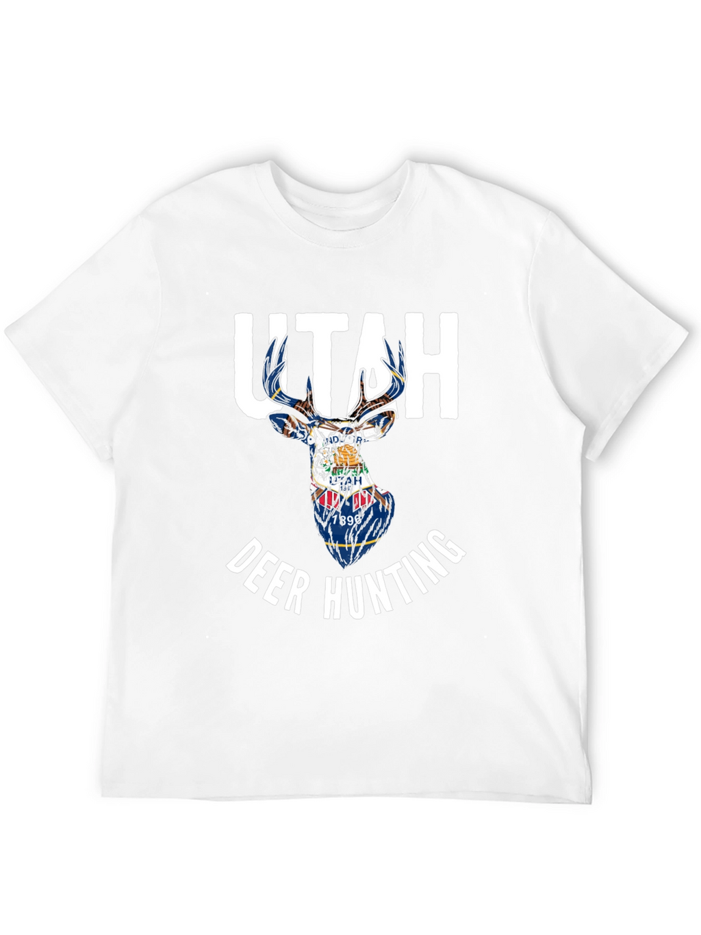 Utah Deer Hunting State Flag T-Shirt