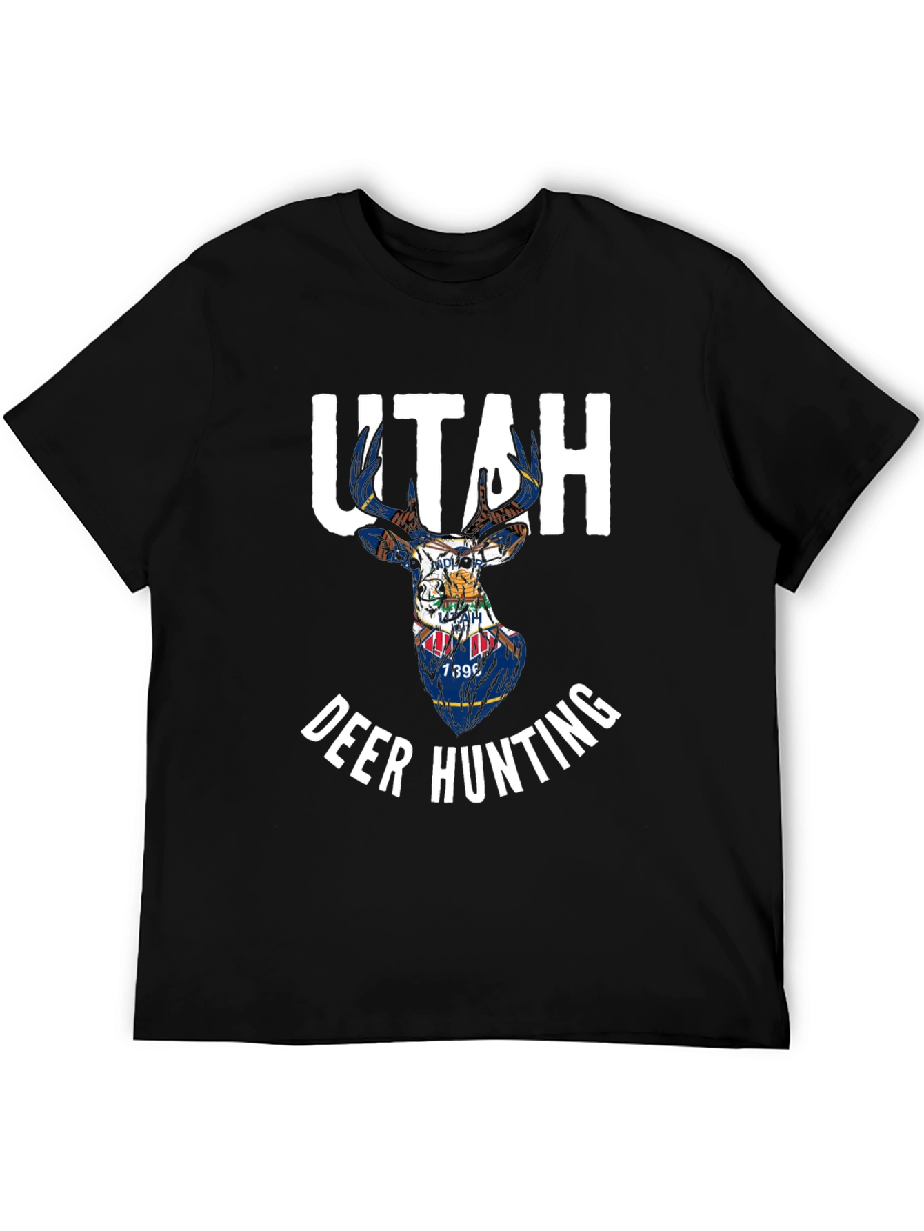 Utah Deer Hunting State Flag T-Shirt