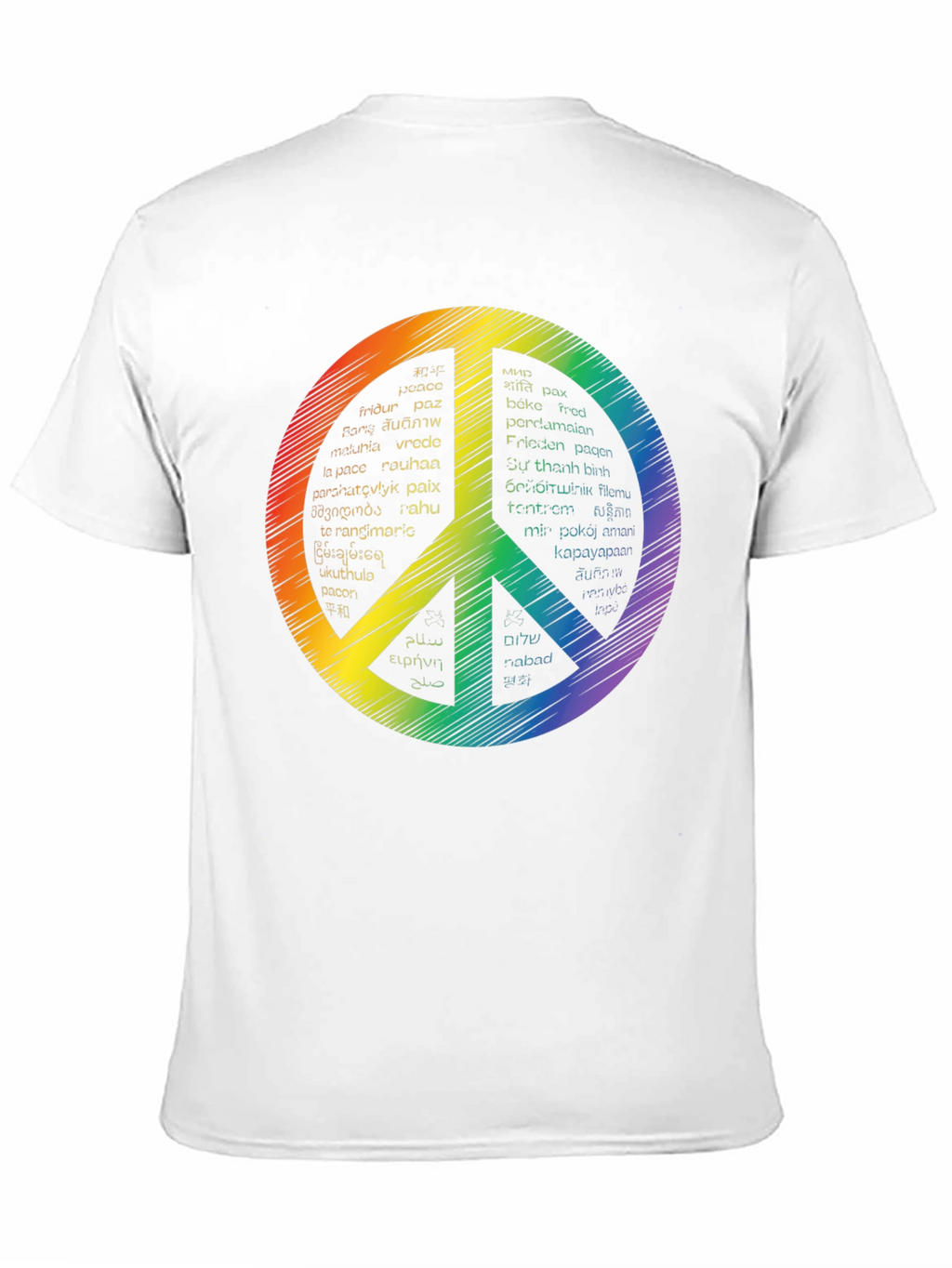 Peace Sign T-Shirt - Languages of Peace