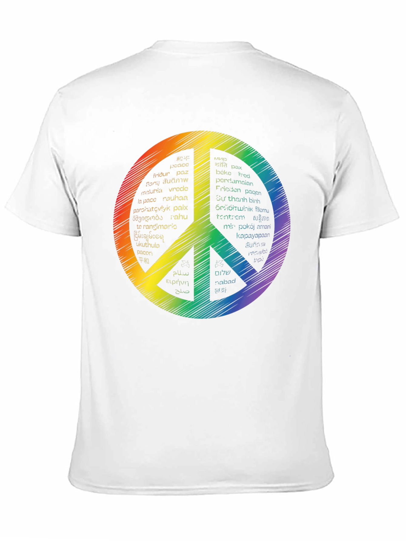 Peace Sign T-Shirt - Languages of Peace