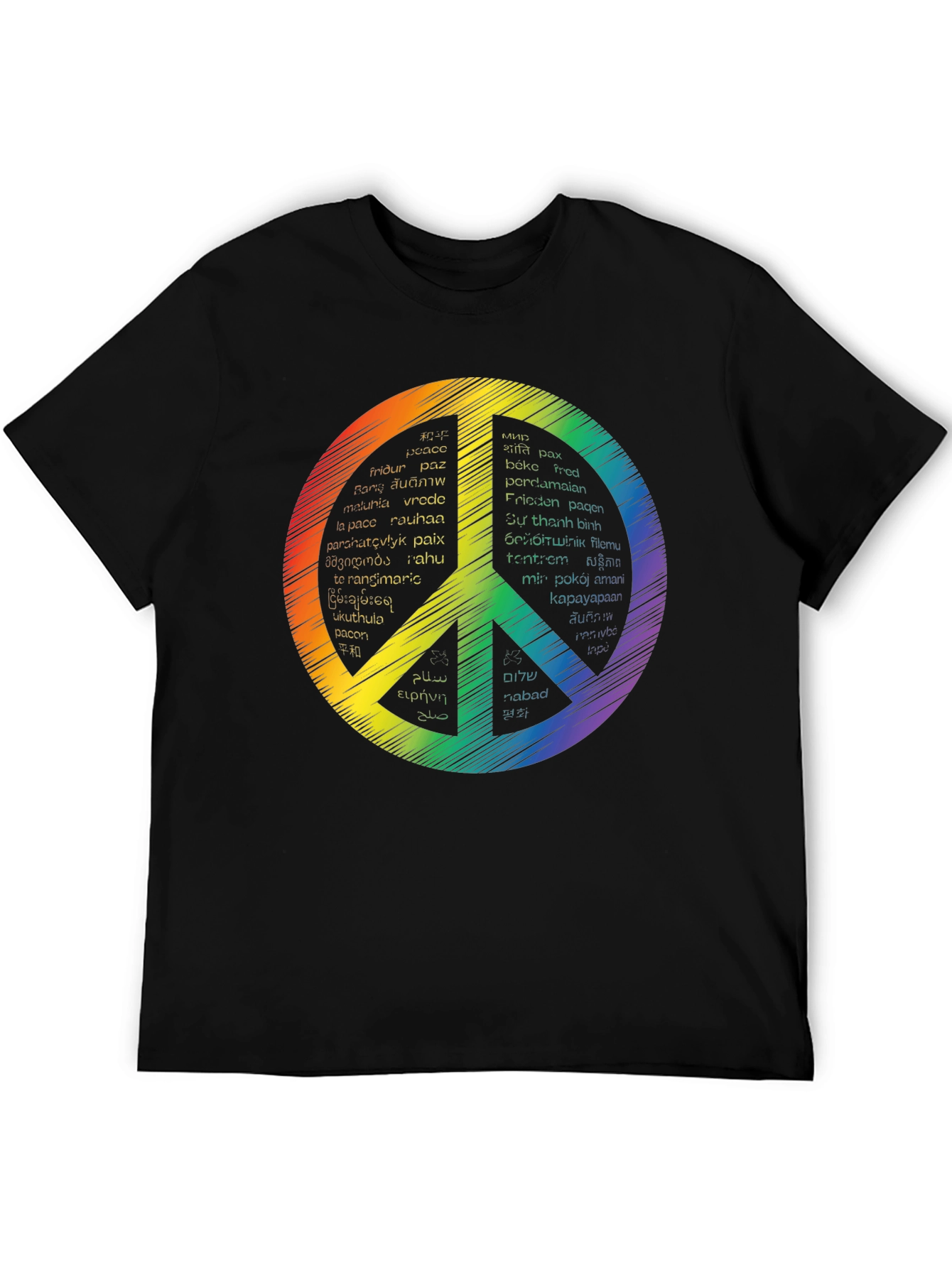Peace Sign T-Shirt - Languages of Peace