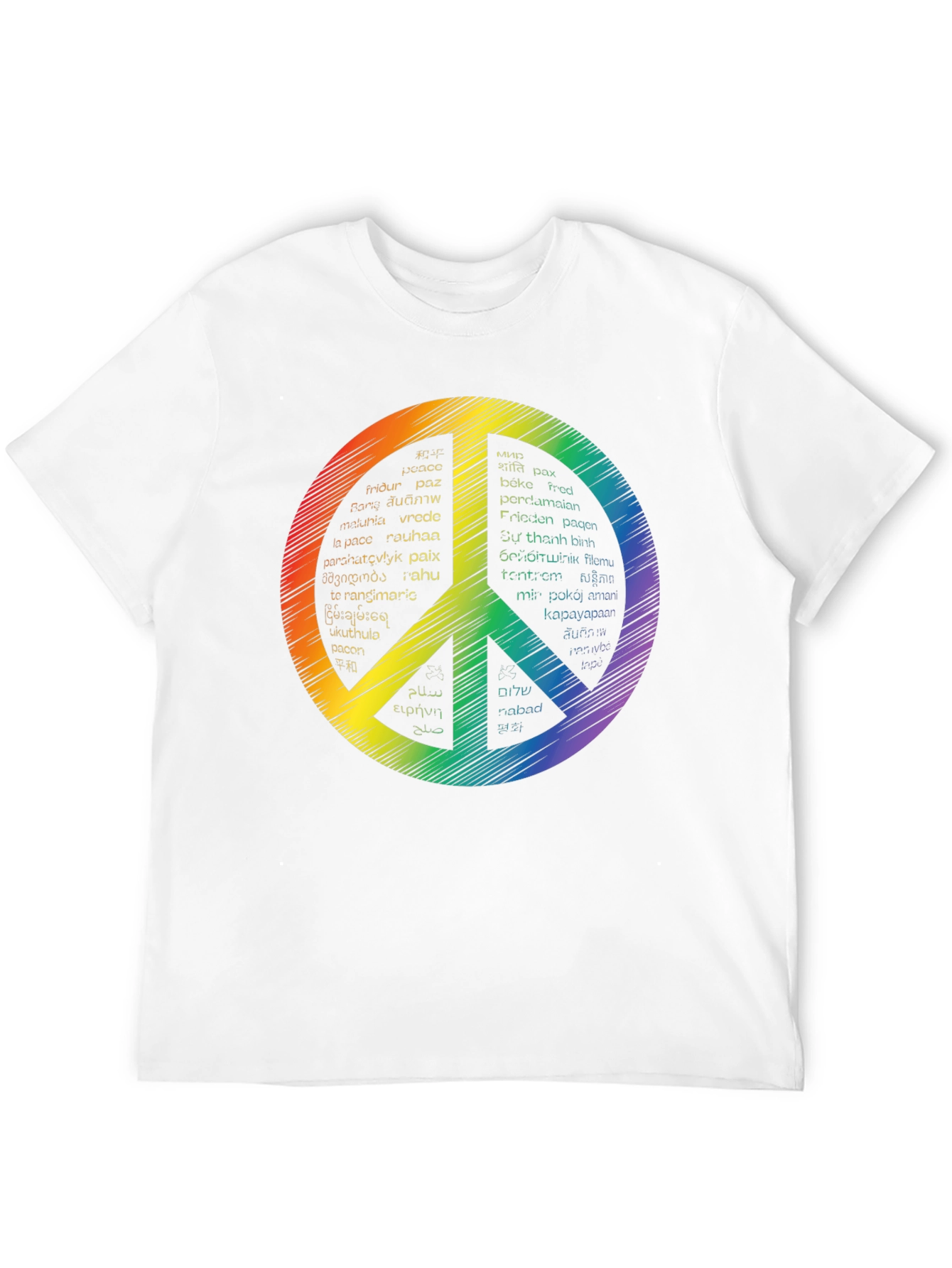 Peace Sign T-Shirt - Languages of Peace