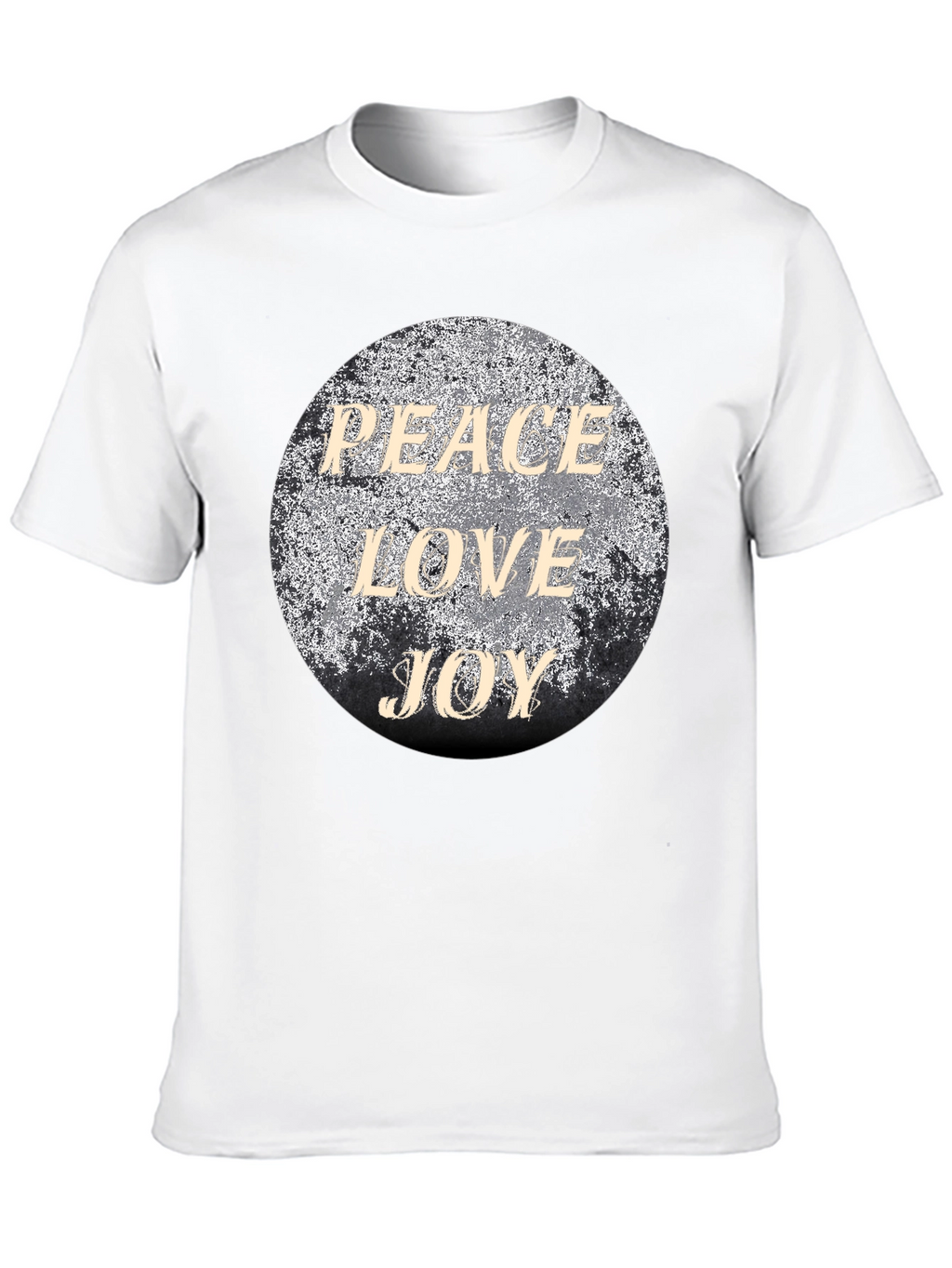 Peace Love Joy Graphic T-Shirt - Black