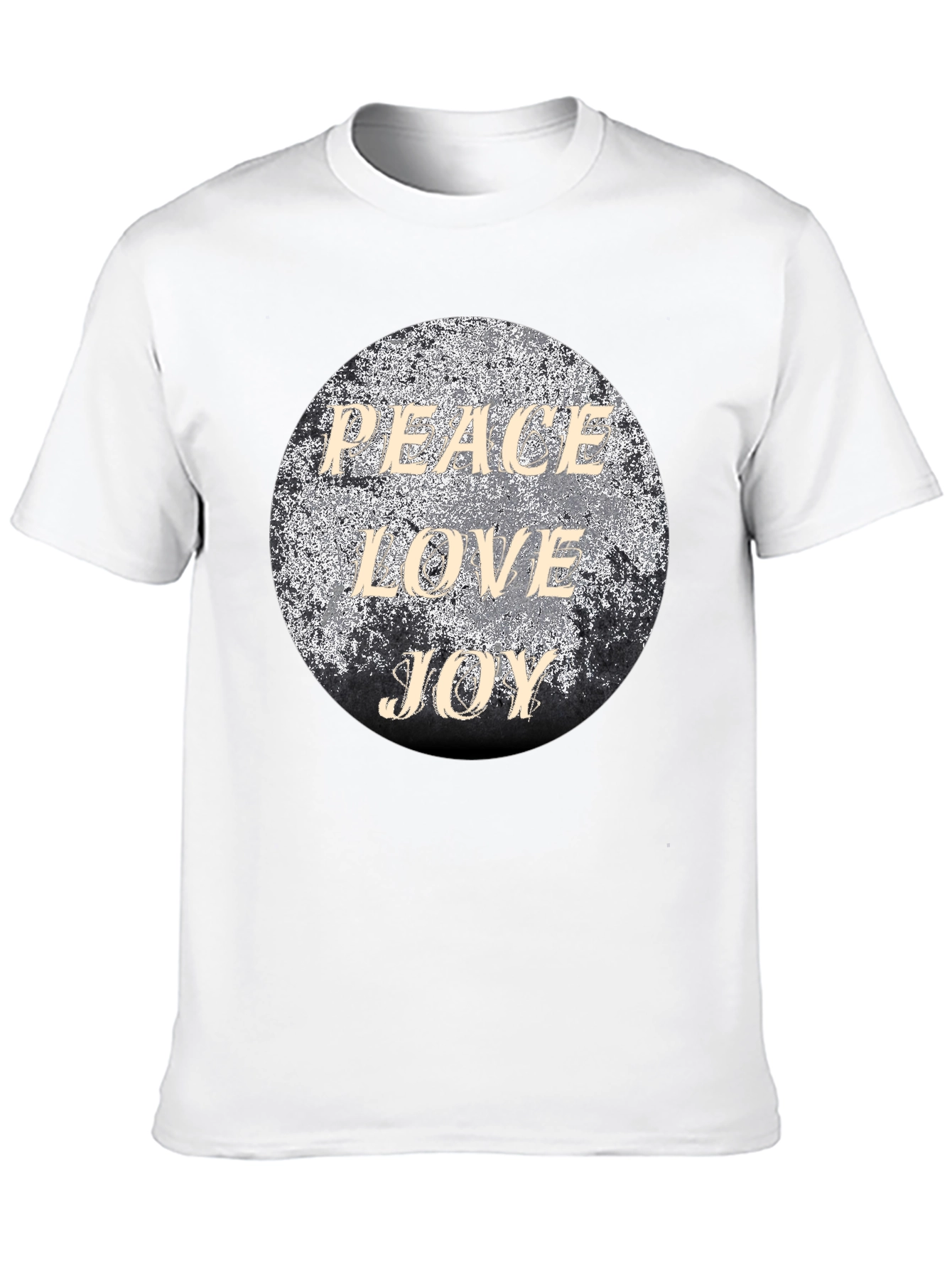 Peace Love Joy Graphic T-Shirt - Black