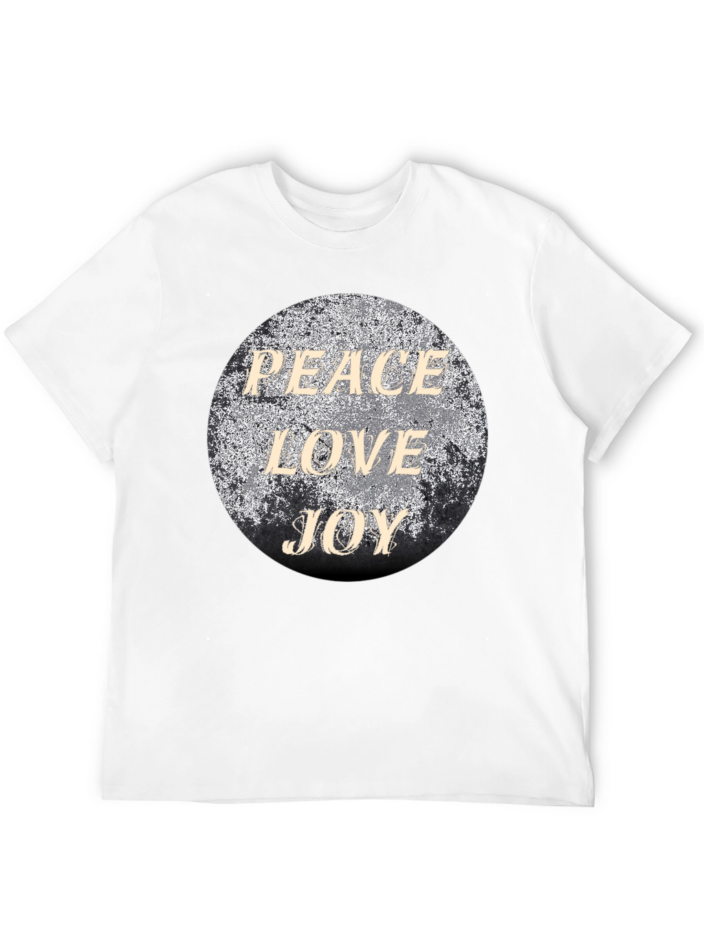 Peace Love Joy Graphic T-Shirt - Black