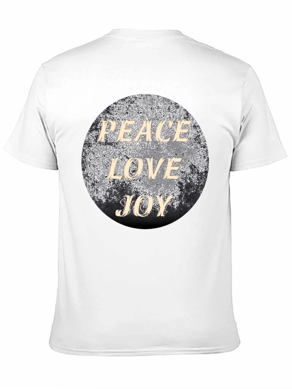 Peace Love Joy Graphic T-Shirt - Black