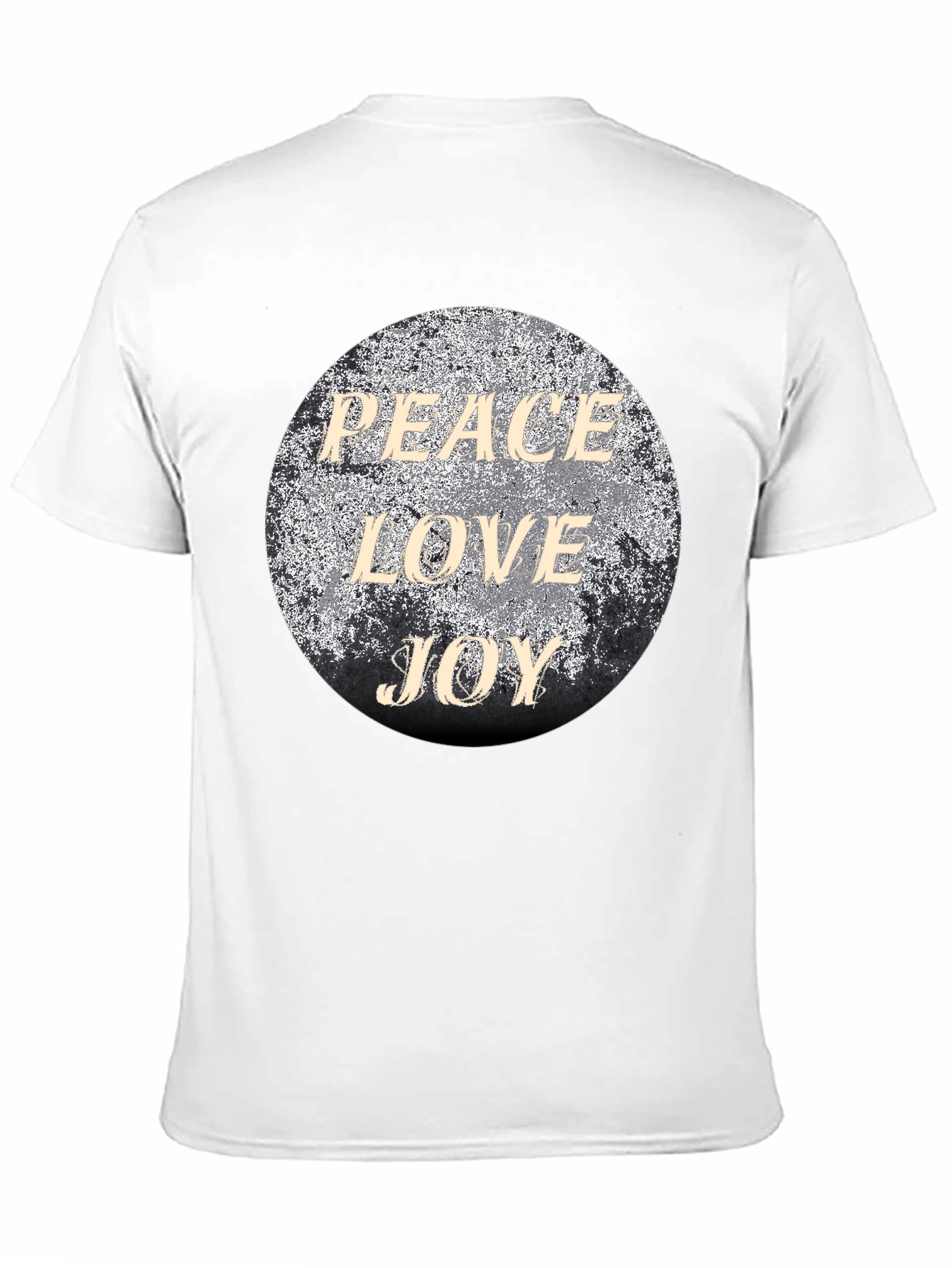 Peace Love Joy Graphic T-Shirt - Black