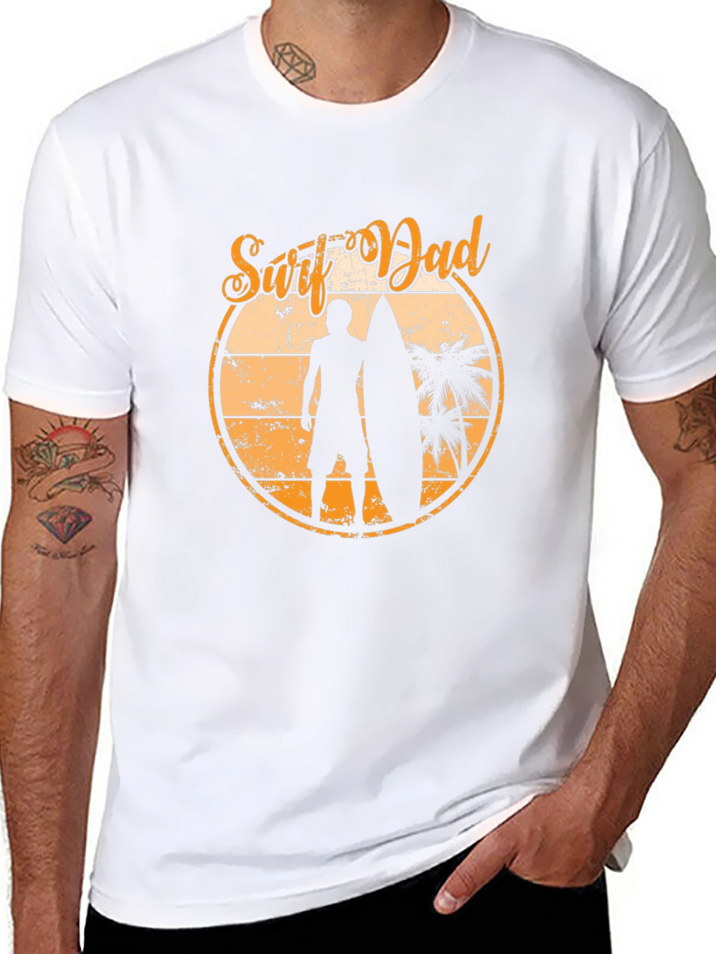 Surf Dad Graphic T-Shirt - Beach Vibes