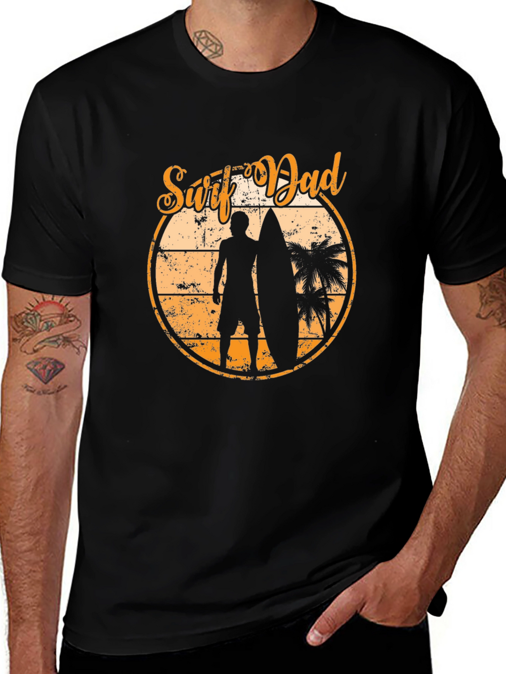 Surf Dad Graphic T-Shirt - Beach Vibes