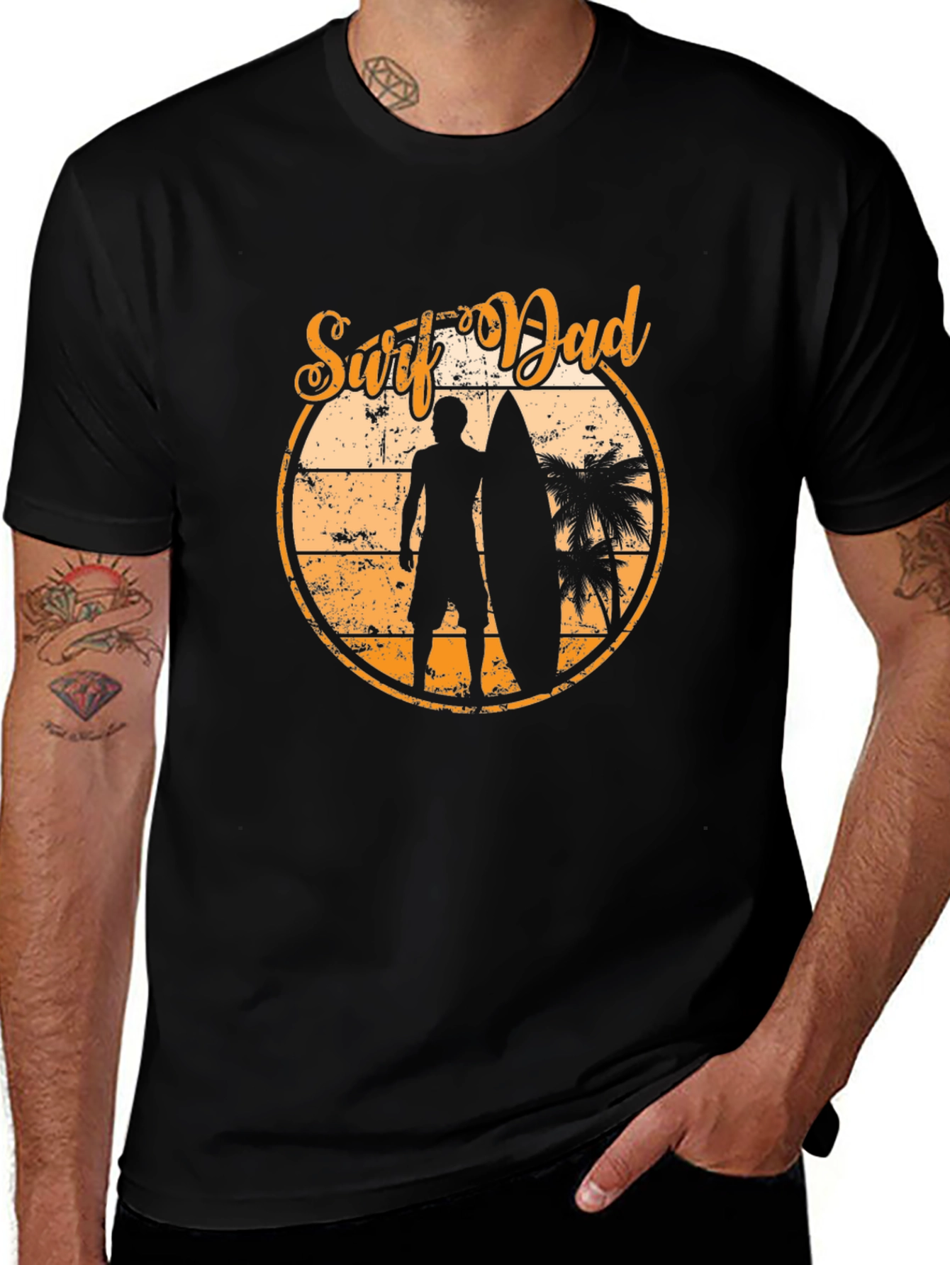 Surf Dad Graphic T-Shirt - Beach Vibes