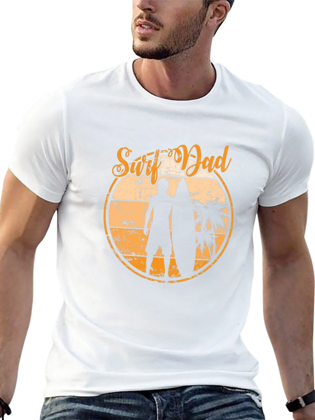 Surf Dad Graphic T-Shirt - Beach Vibes