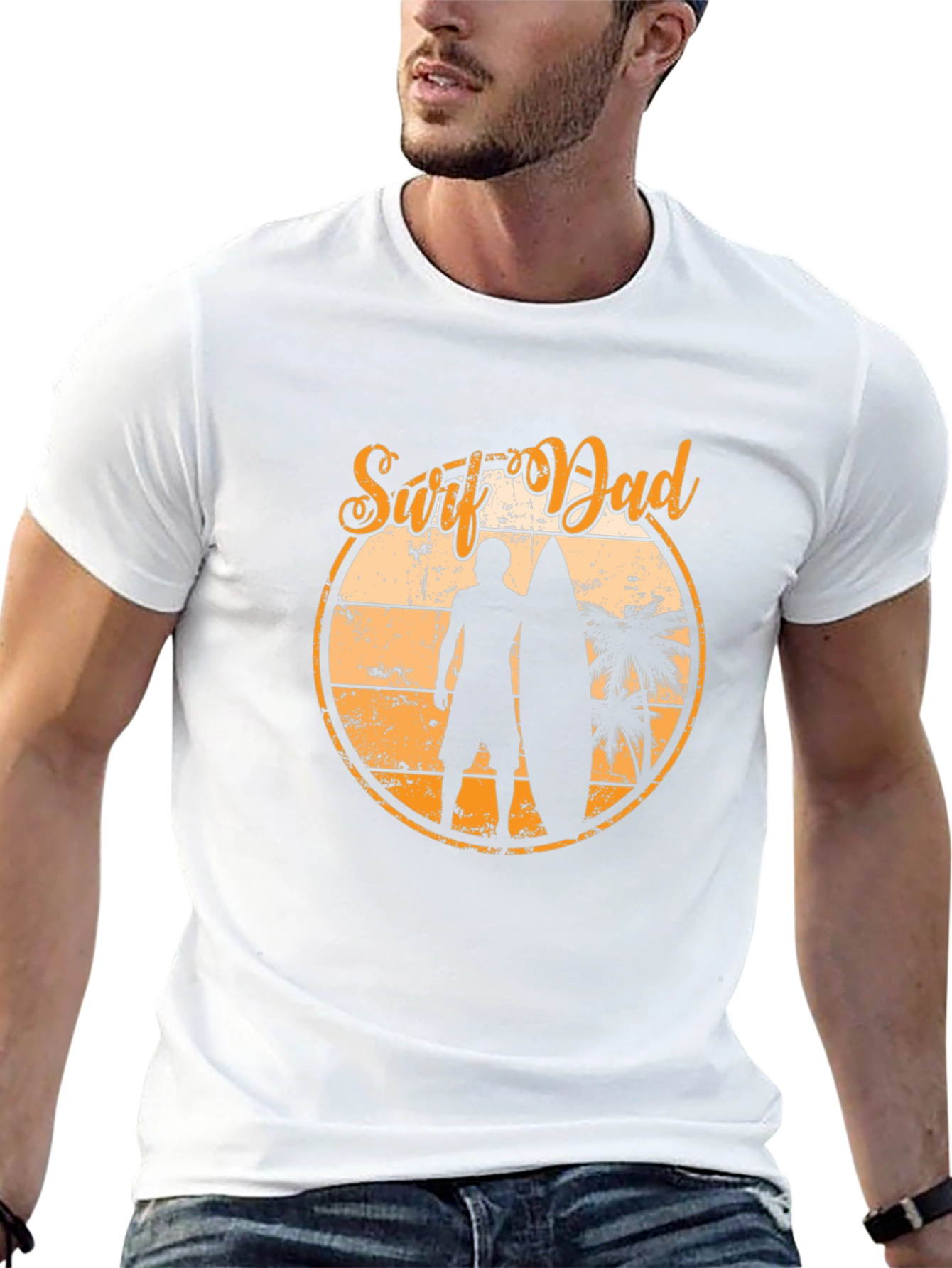 Surf Dad Graphic T-Shirt - Beach Vibes