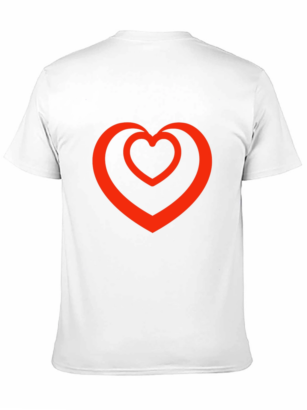 Heart Within a Heart Graphic Tee - Black
