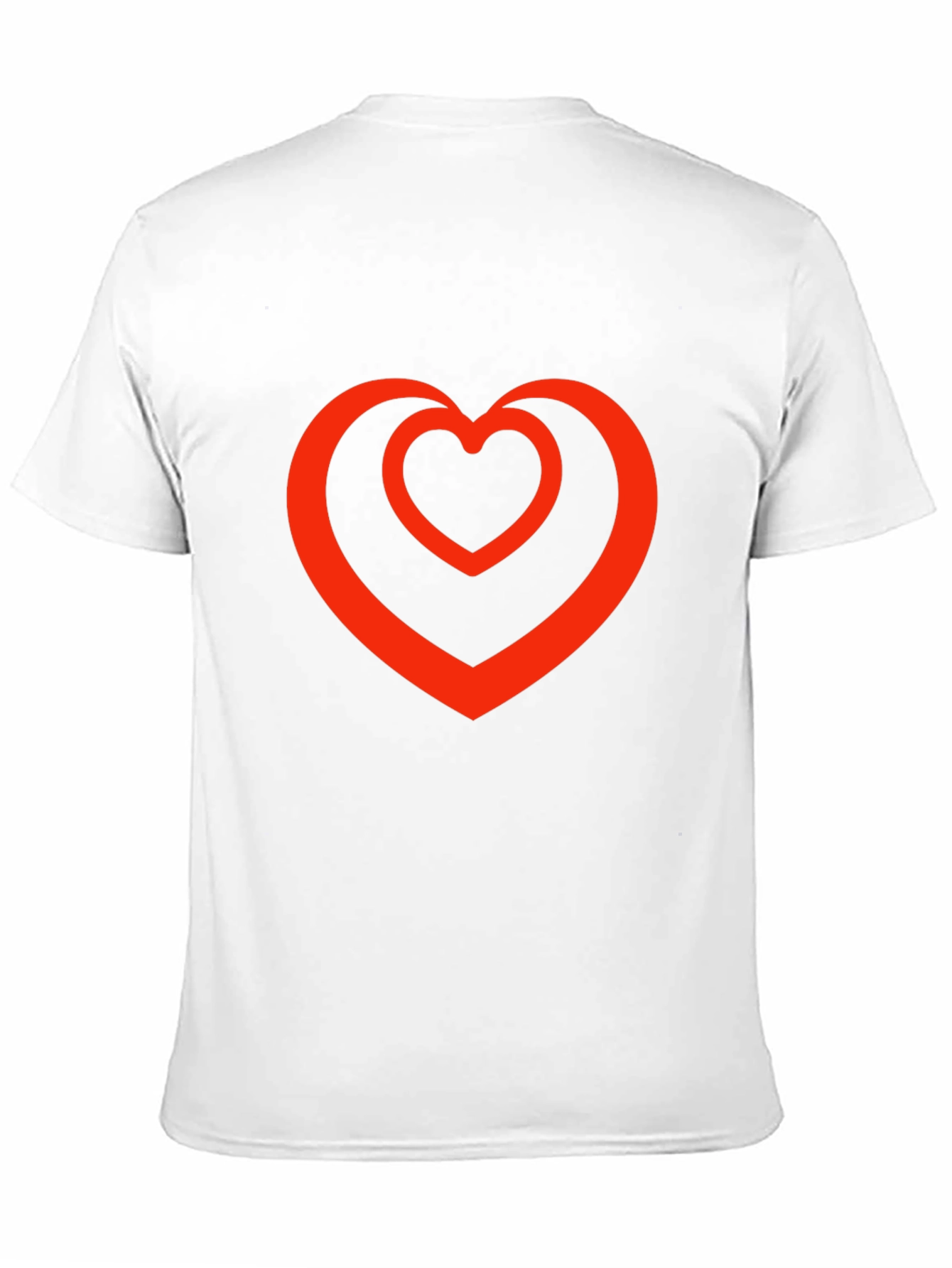 Heart Within a Heart Graphic Tee - Black