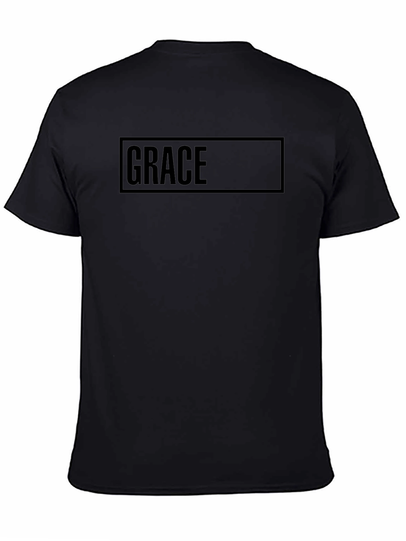 Graceful Black Graphic Tee