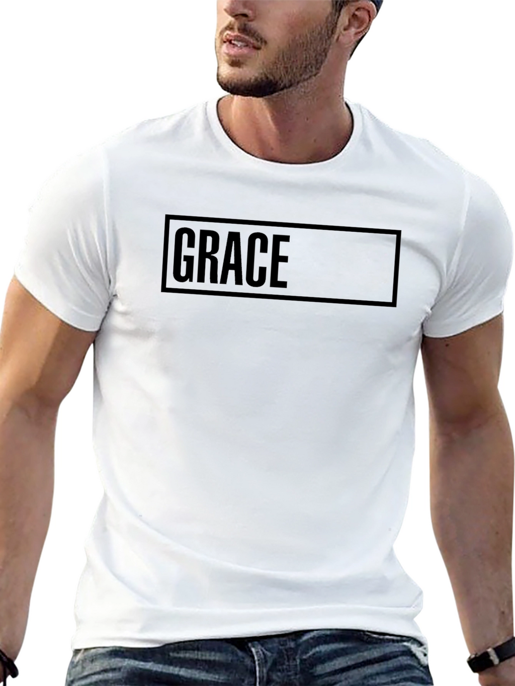 Graceful Black Graphic Tee
