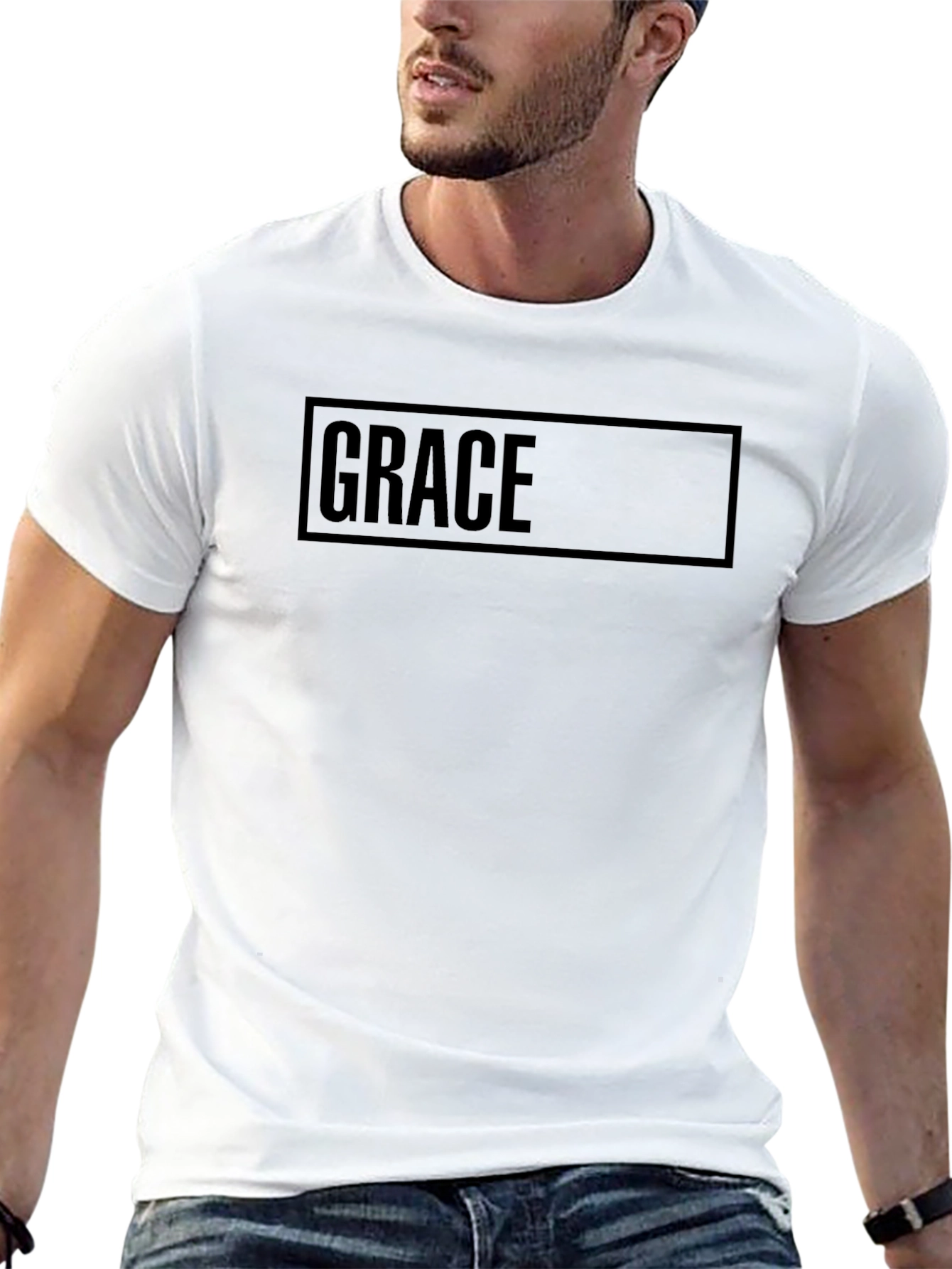 Graceful Black Graphic Tee