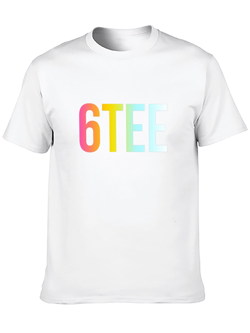6TEE Rainbow Graphic Black T-Shirt