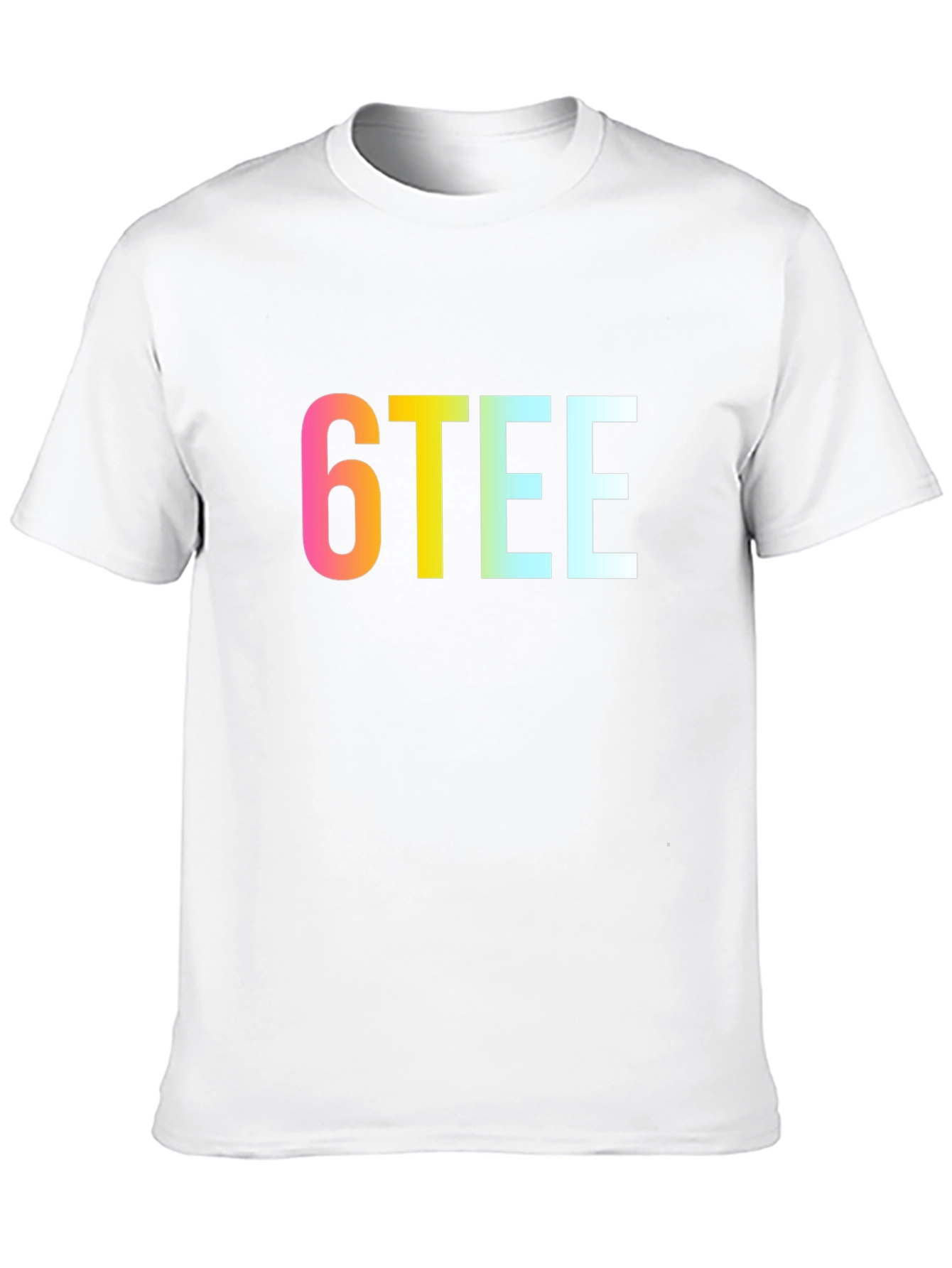 6TEE Rainbow Graphic Black T-Shirt