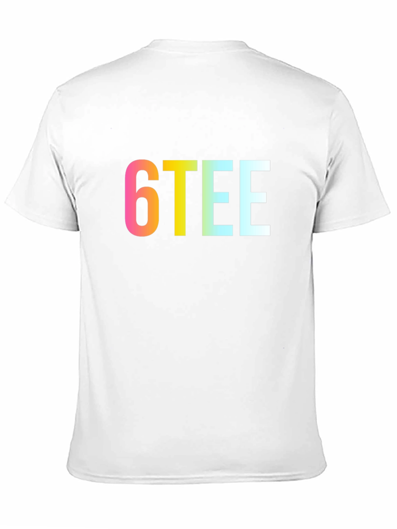 6TEE Rainbow Graphic Black T-Shirt