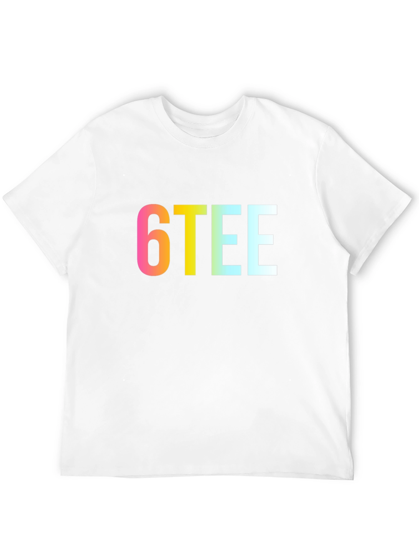 6TEE Rainbow Graphic Black T-Shirt