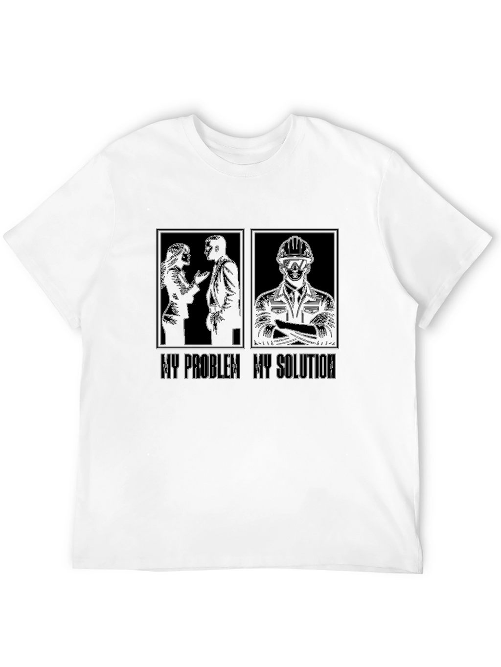 My Problem My Solution Engineer T-Shirt Funny Job Gift