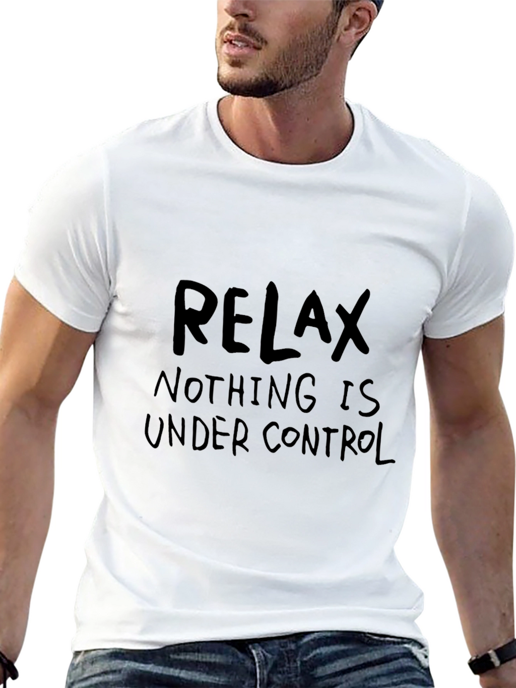 Relax Nothing is Under Control Graphic T-Shirt