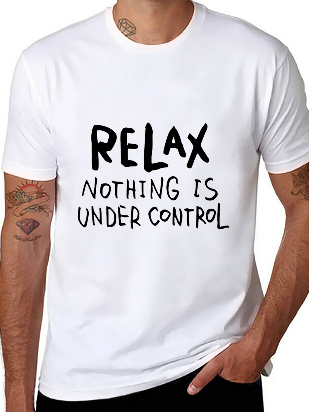 Relax Nothing is Under Control Graphic T-Shirt
