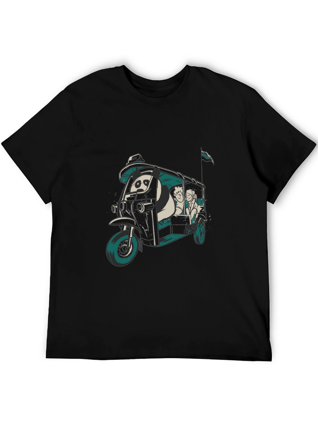 Panda Taxi Graphic Tee