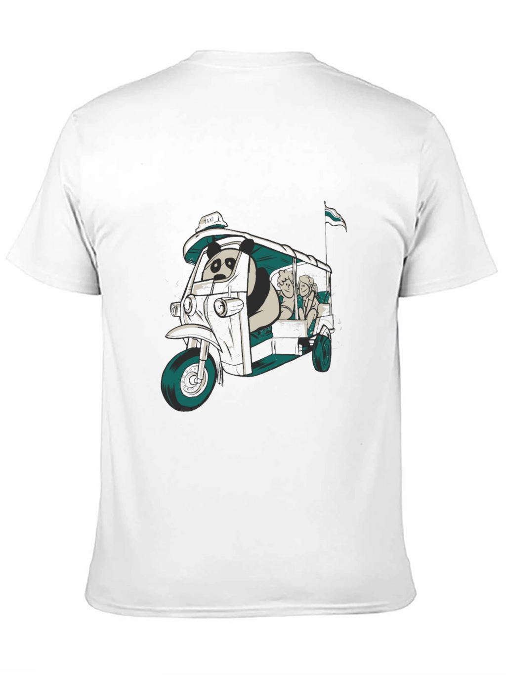 Panda Taxi Graphic Tee