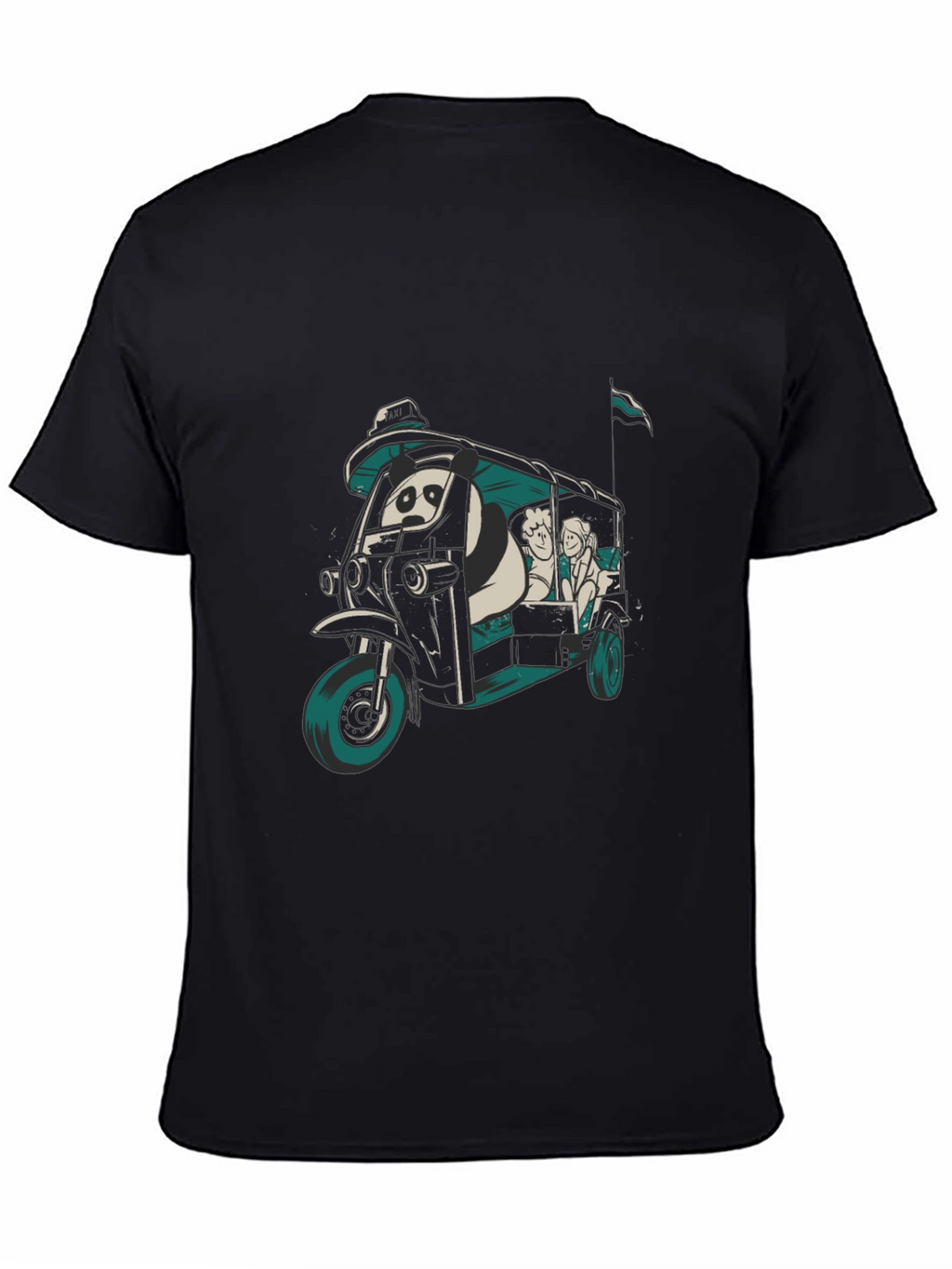 Panda Taxi Graphic Tee