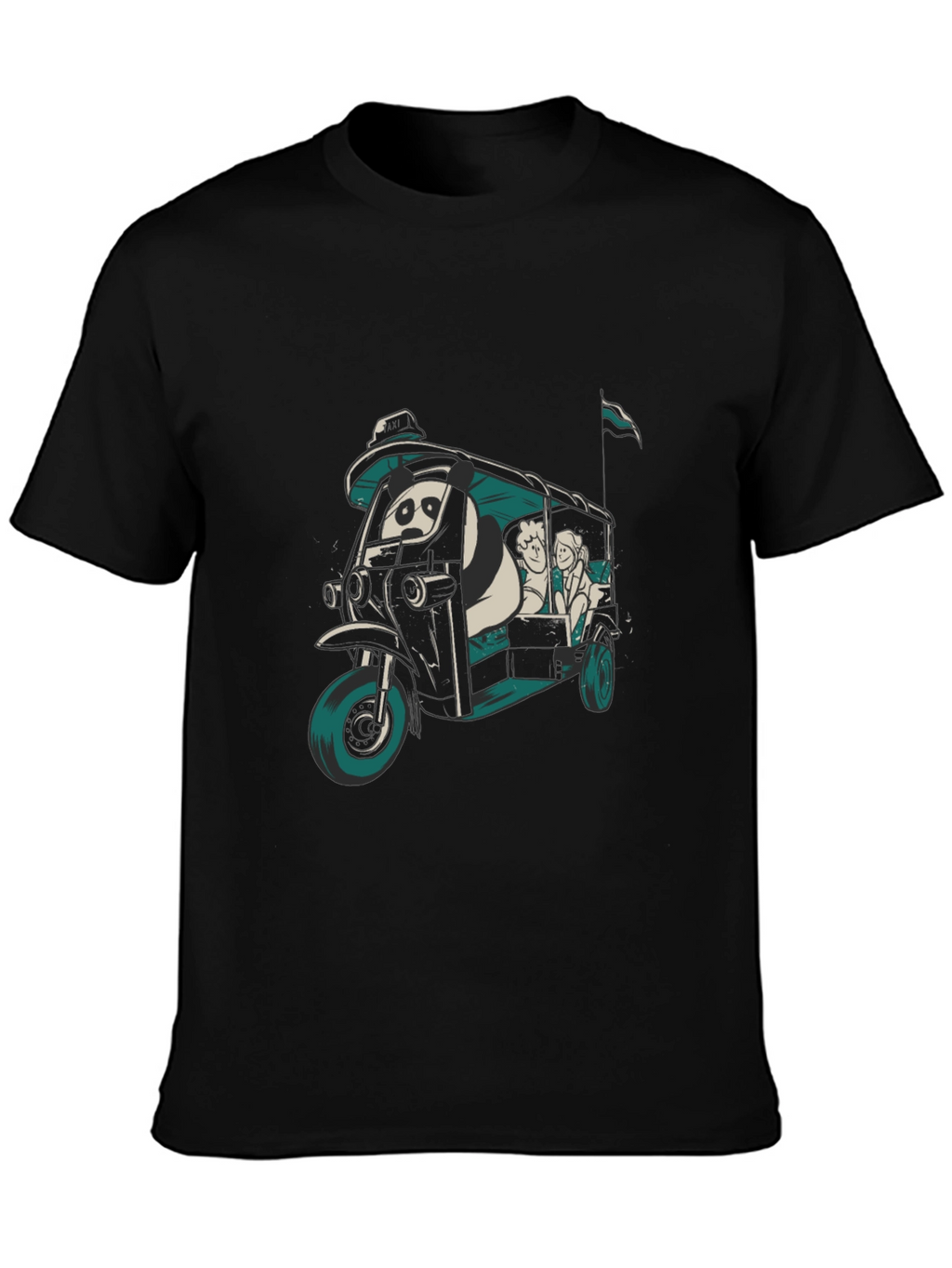 Panda Taxi Graphic Tee