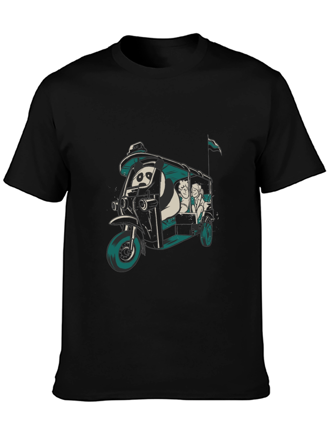 Panda Taxi Graphic Tee