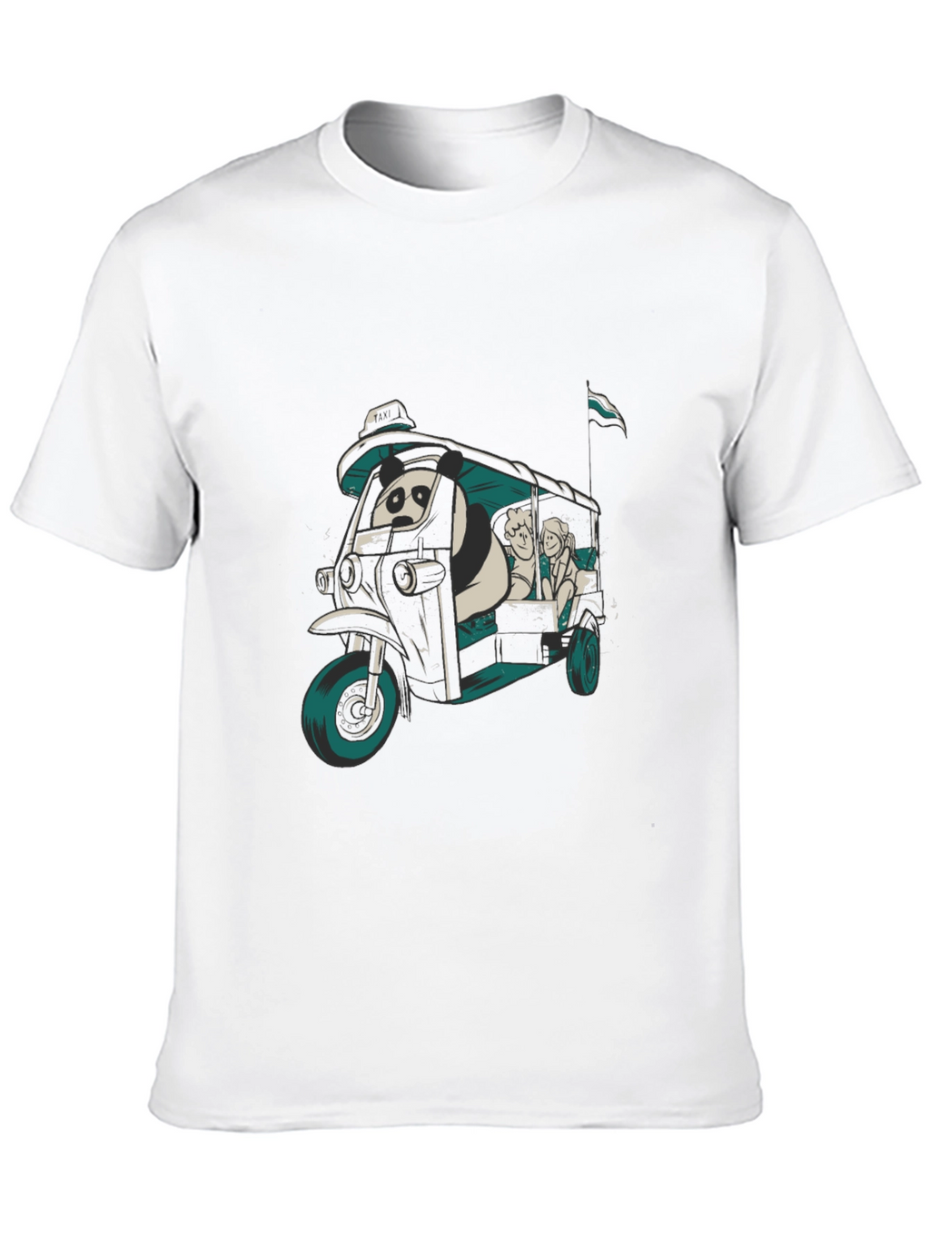 Panda Taxi Graphic Tee