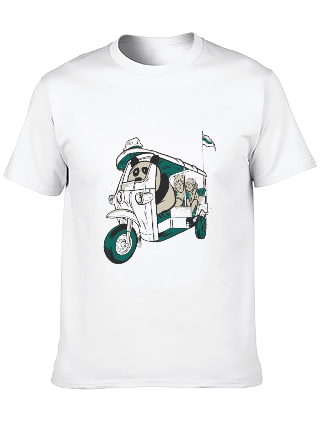 Panda Taxi Graphic Tee