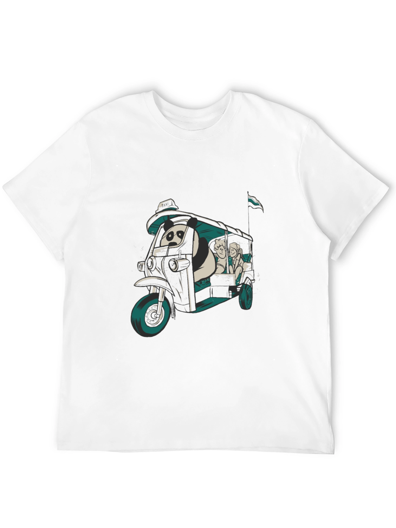 Panda Taxi Graphic Tee