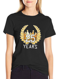 25th Anniversary Black T-Shirt