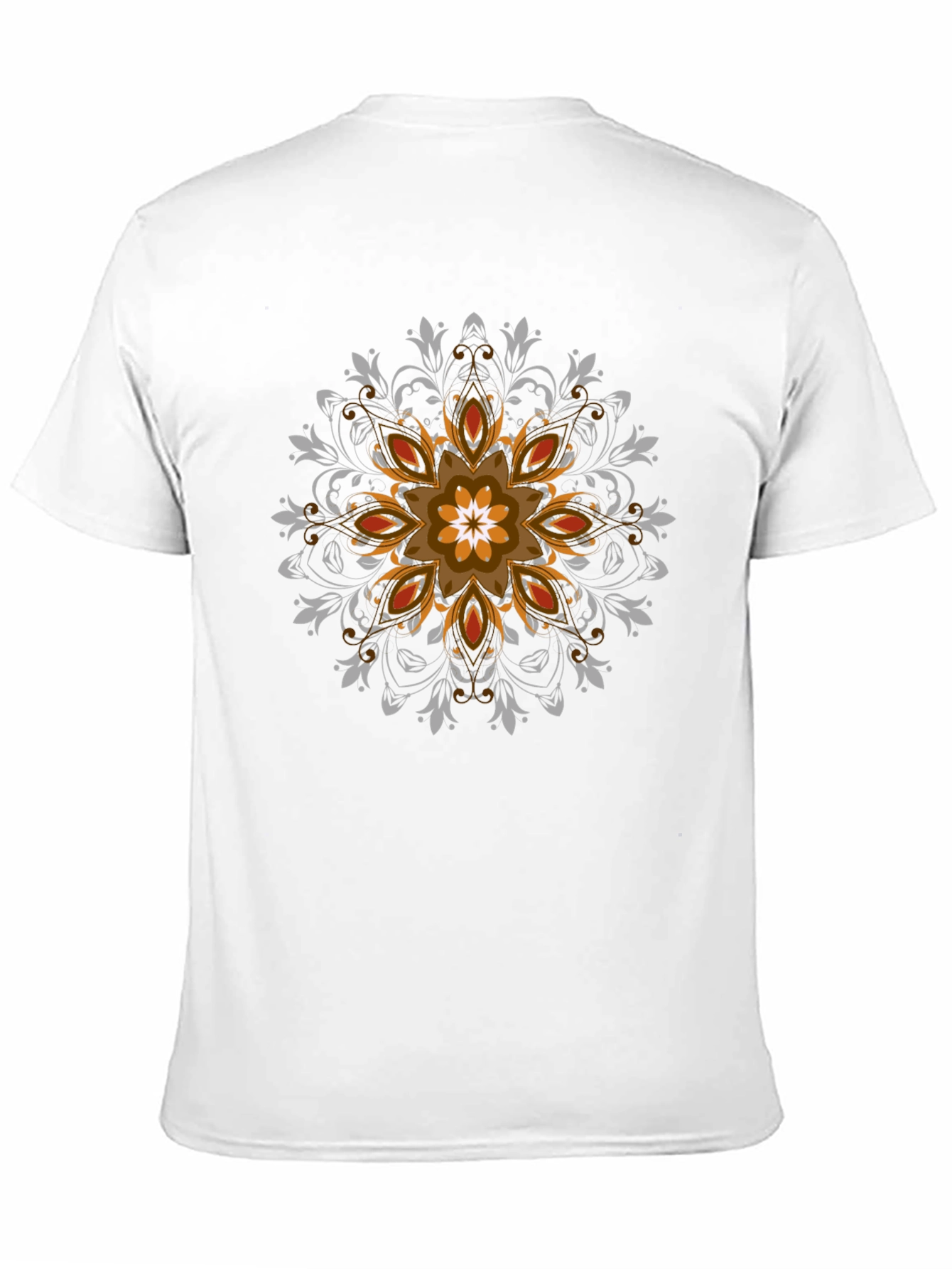 Abstract Mandala Graphic Mens Black Tee